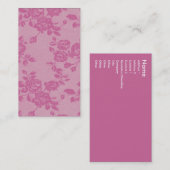 Rose Visitenkarte (Vorne/Hinten)