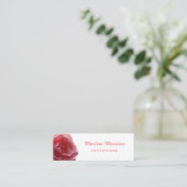 Rose, Visitenkarte, Größe: Mini, 7,6 cm x 2,5 cm Mini Visitenkarte (Stehend Vorderseite)
