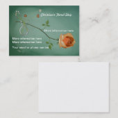 Rose-Visitenkarten für Blume mit Blumenmuster Visitenkarte (Vorne/Hinten)