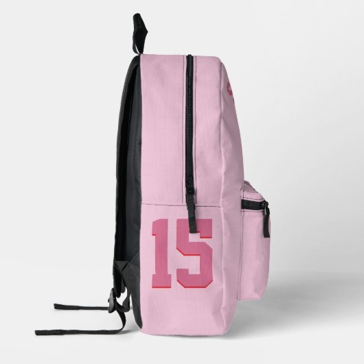 Rose Volleyball Girls Pink Team 2 Druck 3 Bedruckter Rucksack (Links)