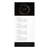 Rose von abstrakten Imitaten Gold | Preise oder Di Werbekarte (Vorne)