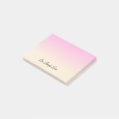 Rose von antiken Weiß und Lavendel Ombre Post-it Klebezettel (angewinkelt)