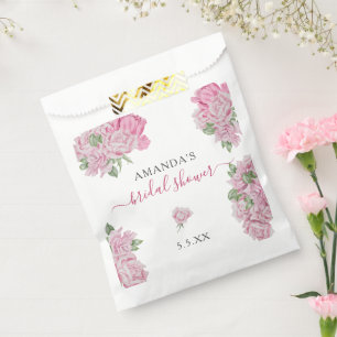 Rose von Aquarellen Blume - BRAUTPARTY Geschenktütchen
