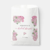 Rose von Aquarellen Blume - BRAUTPARTY Geschenktütchen (Vorderseite)