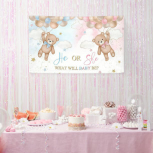 Rose von Aquarellen Gold und Navy Blue Gender Banner