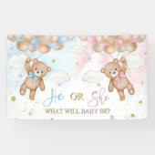 Rose von Aquarellen Gold und Navy Blue Gender Banner (Horizontal)