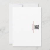 Rose von Aquarellen nur ein Hinweis Dankeskarte (Rückseite)