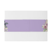 Rose von Aquarellpinken Einladungsbanderole (Rückseitenbeispiel)