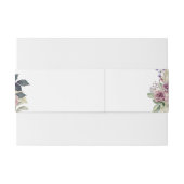 Rose von Aquarellpinken Einladungsbanderole (Rückseitenbeispiel)