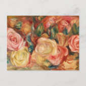 Rose von Auguste Renoir Postkarte (Vorderseite)