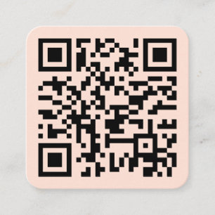 Rose von benutzerdefinierten Website QR Code Unter Quadratische Visitenkarte