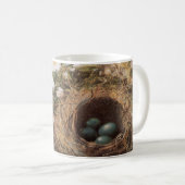 Rose von Bird's Nest and Dog von John William Hill Kaffeetasse (VorderseiteRechts)