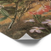 Rose von Bird's Nest and Dog von John William Hill Poster (Ecke)