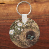 Rose von Bird's Nest and Dog von John William Hill Schlüsselanhänger (Vorderseite)