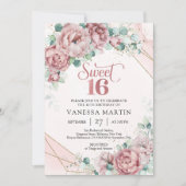 Rose von Boho Einladung (Vorderseite)