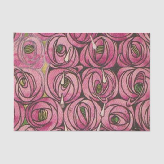 Rose von Charles Mackintosh  Seidenpapier (Vorderseite)