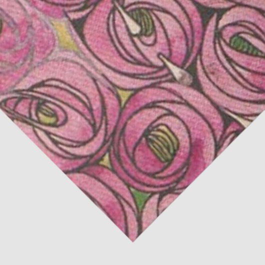 Rose von Charles Mackintosh Seidenpapier (Ausschnitt)
