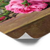 Rose von Ferdinand Georg Waldmuller Poster (Ecke)