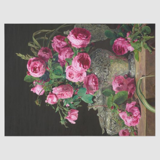 Rose von Ferdinand Georg Waldmuller Seidenpapier (Vorderseite)