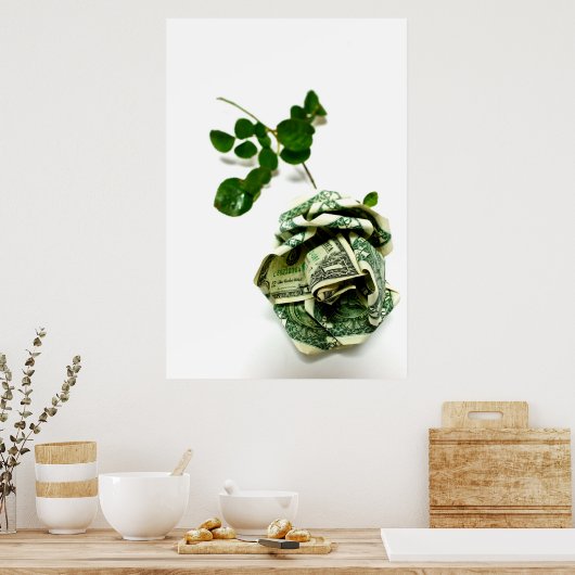 Rose von Geld Poster (Küche)