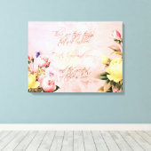 Rose von Glaube, Liebe und Hoffnung Leinwanddruck (Insitu (Holzboden))