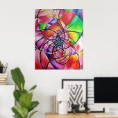 Rose von Greg Roberts - Fine Art Print Poster (Heimbüro)