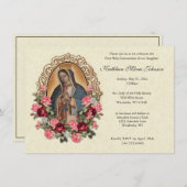 Rose von Guadalupe Erste Einladungen (Vorne/Hinten)
