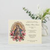 Rose von Guadalupe Erste Einladungen (Stehend Vorderseite)
