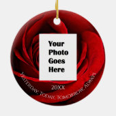 Rose von HAMbyWG Keramik Ornament (Hinten)