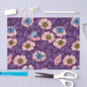 Rose von Hunden und Schmetterlinge in rosa und lil Seidenpapier (Handwerk)