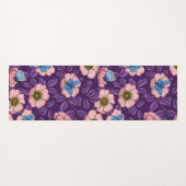 Rose von Hunden und Schmetterlinge in rosa und lil Yogamatte (Rückseite (Horizontal))