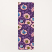 Rose von Hunden und Schmetterlinge in rosa und lil Yogamatte (Vorderseite)