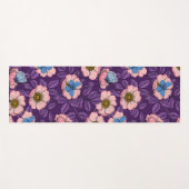 Rose von Hunden und Schmetterlinge in rosa und lil Yogamatte (Vorderseite (Horizontal))