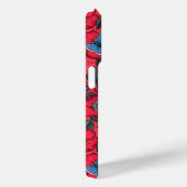 Rose von Hunden und Schmetterlinge in Rot und Blau Case-Mate iPhone Hülle (Rückseite / Rechts)