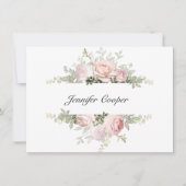 Rose von Ihrem Schreibtisch aus als Persönlich Mitteilungskarte (Vorderseite)