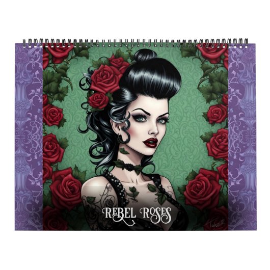 Rose von Ivy und Bat Art Calendar Kalender (Titelbild)