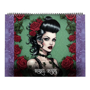 Rose von Ivy und Bat Art Calendar Kalender