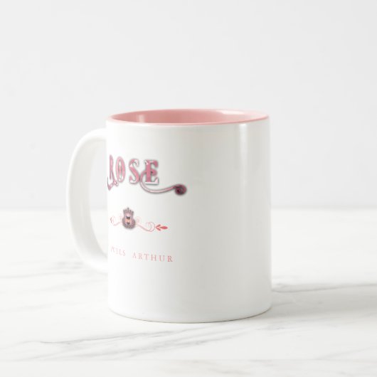 Rose von Jewels Arthur: Jewels Cafe Series Zweifarbige Tasse (Vorderseite Links)