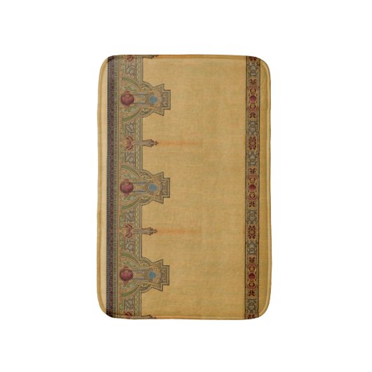 Rose von Kunst und Handwerk, Handwerker oder Missi Badematte (Vorderseite Vertikal)