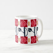 Rose von Kunst und Handwerk Kaffeetasse (VorderseiteRechts)