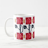 Rose von Kunst und Handwerk Kaffeetasse (Links)