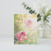 Rose von Kunstkarten von Elysium Postkarte (Stehend Vorderseite)