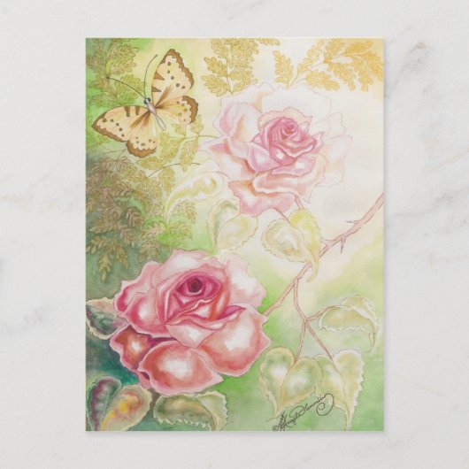 Rose von Kunstkarten von Elysium Postkarte (Vorderseite)