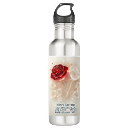 Rose von Licht und Liebe Edelstahlflasche