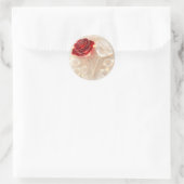 Rose von Licht und Liebe Runder Aufkleber (Tasche)