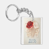 Rose von Licht und Liebe Schlüsselanhänger (Vorderseite links)
