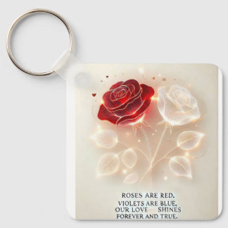 Rose von Licht und Liebe Schlüsselanhänger