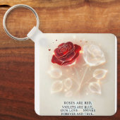 Rose von Licht und Liebe Schlüsselanhänger (Vorderseite)