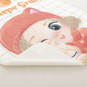 Rose von Mädchen und Katzen Orange + Individuelle  Sherpadecke (3/4)