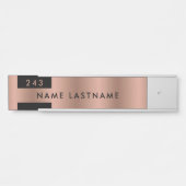 Rose von Minimalistischen Imitaten Name des Golden Türschild (Vorderseite )